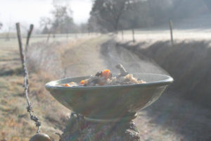 Soupe fumante à l’orge perlée