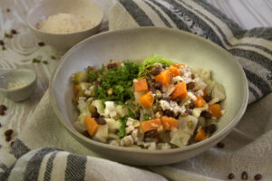 Minestrone automnal aux haricots mungos et azukis